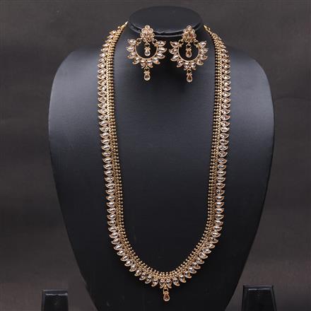 Antique Long Necklace With Gold Plating