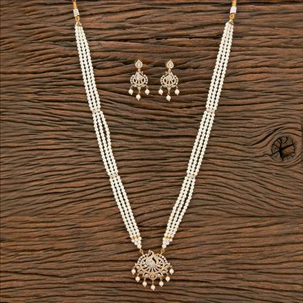 Antique Peacock Pendant Set With Gold Plating