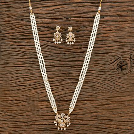 Antique Peacock Pendant Set With Gold Plating