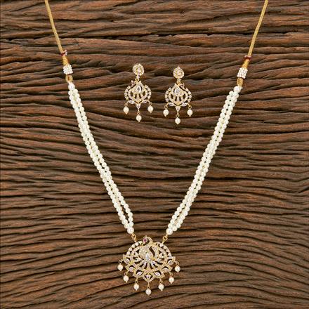 Antique Peacock Pendant Set With Gold Plating