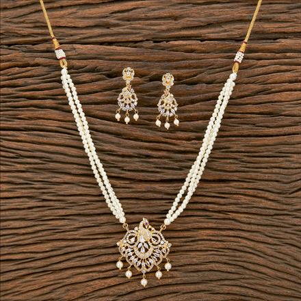 Antique Peacock Pendant Set With Gold Plating