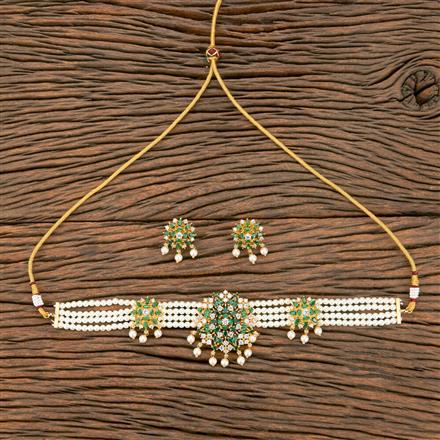 Antique Choker Necklace With Gold Plating