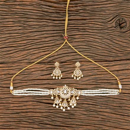 Antique Moti Necklace With Gold Plating