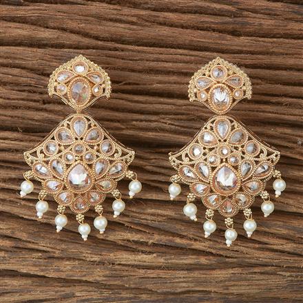 Antique Moti Earring With Gold Plating