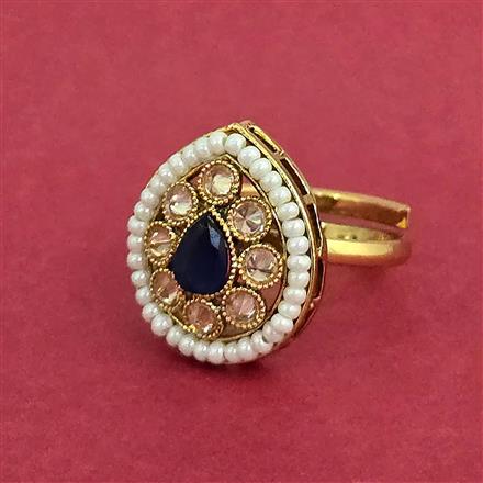 Antique Adjustable Ring With Gold Plating
