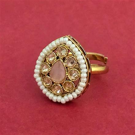 Antique Adjustable Ring With Gold Plating