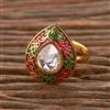 Antique Meenakari Ring With Gold Plating