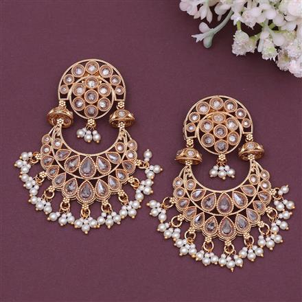 Antique Chand Earring With Gold Plating
