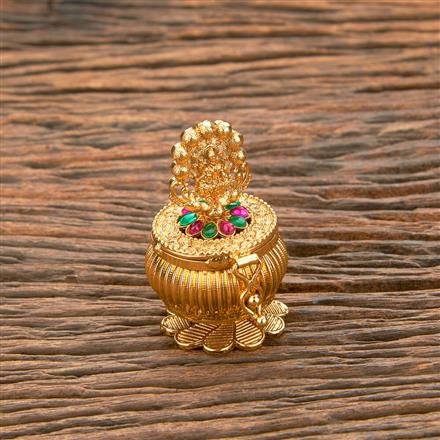 Antique Classic Sindoor Box With Gold Plating