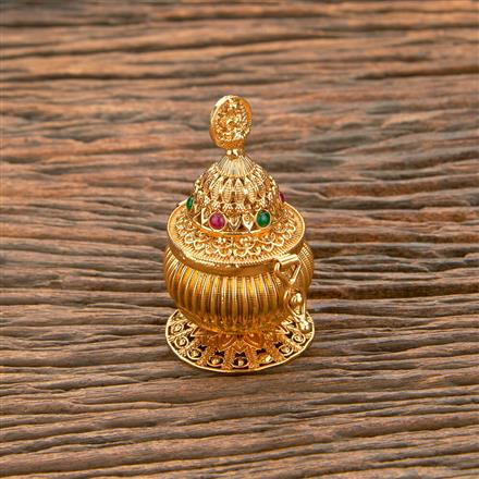 Antique Classic Sindoor Box With Gold Plating