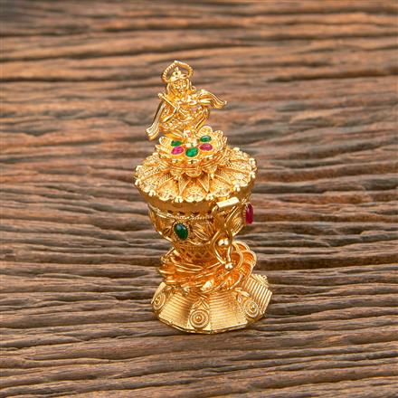Antique Classic Sindoor Box With Gold Plating