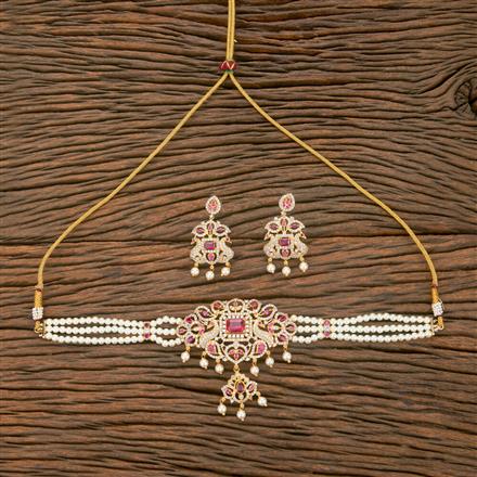 Antique Peacock Necklace With Gold Plating