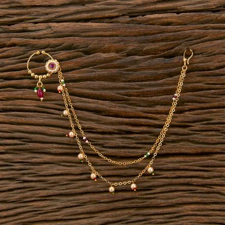 Antique Pressing Nose Ring With Gold Plating