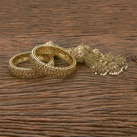 Antique Classic Bangles With Mehndi Plating