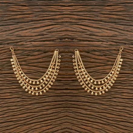Antique Plain Gold Ear Chain With Gold Plating