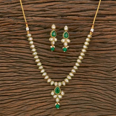 Antique Pearl Necklace With Gold Plating