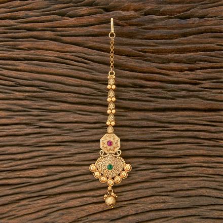 Antique Classic Tikka With Matte Gold Plating