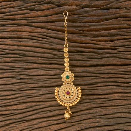 Antique Classic Tikka With Matte Gold Plating