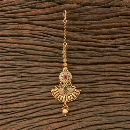Antique Classic Tikka With Matte Gold Plating