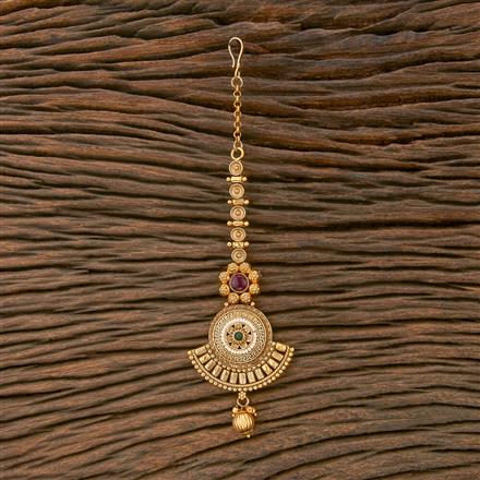 Antique Classic Tikka With Matte Gold Plating