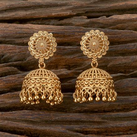 Antique Jhumki With Gold Plating