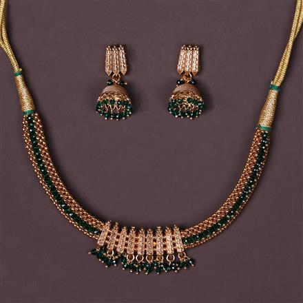 Antique Thushi Necklace With Gold Plating