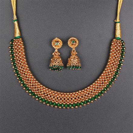 Antique Thushi Necklace With Gold Plating