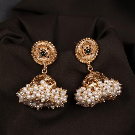 Antique Jhumki With Gold Plating
