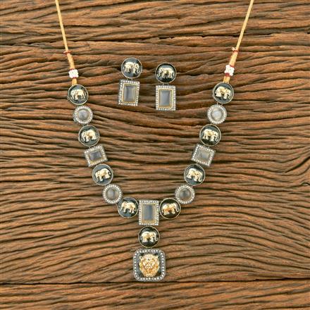 Antique Classic Necklace With Black Plating