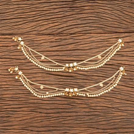 Antique Moti Payal With Gold Plating