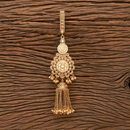 Antique Pearl Jhuda With Gold Plating