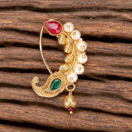 Antique Pressing Nose Ring With Gold Plating