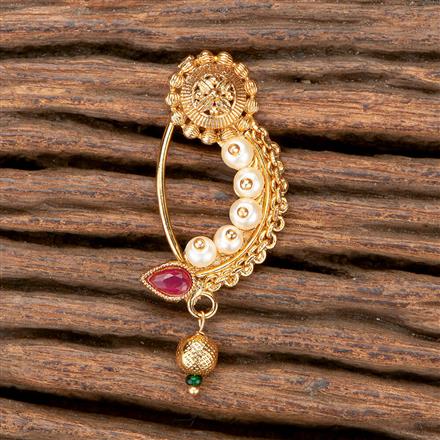 Antique Pressing Nose Ring With Gold Plating