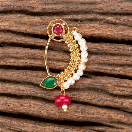 Antique Pressing Nose Ring With Gold Plating