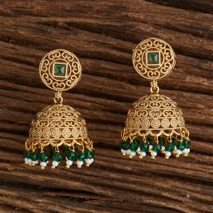 Antique Jhumki With Gold Plating