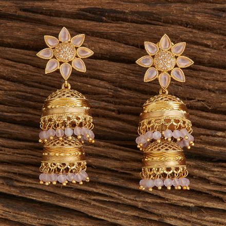 Antique Jhumki With Gold Plating