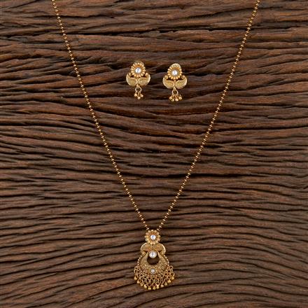 Antique Chain Pendant Set With Gold Plating
