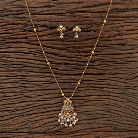 Antique Chain Pendant Set With Gold Plating