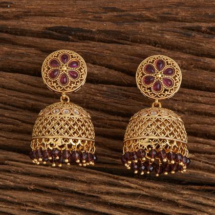 Antique Jhumki With Gold Plating