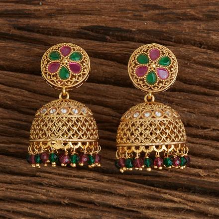 Antique Jhumki With Gold Plating