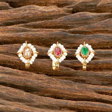 Antique Pressing Nose Ring With Gold Plating