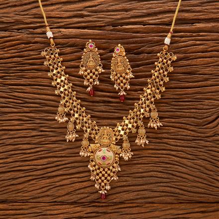 Antique South Indian Necklace With Gold Plating