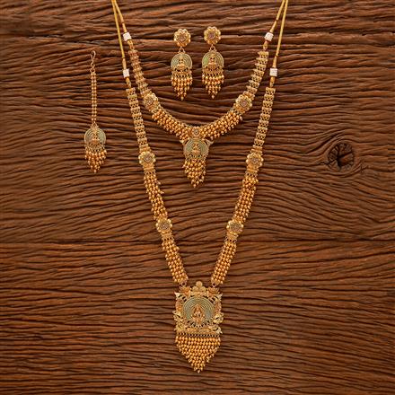 Antique Combo Necklace Set With Gold Plating