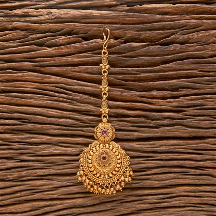 Antique Classic Tikka With Matte Gold Plating