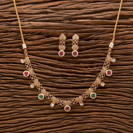 Antique Delicate Necklace With Gold Plating