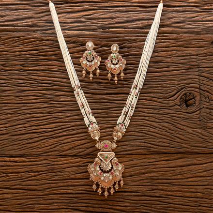 Antique Pearl Pendant Set With Gold Plating