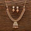 Antique Meenakari Necklace With Matte Gold Plating