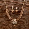 Antique Meenakari Necklace With Matte Gold Plating
