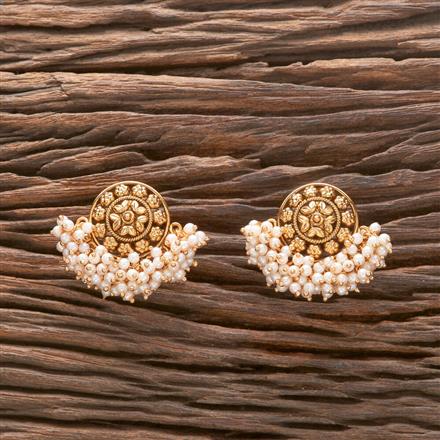 Antique Moti Tops With Matte Gold Plating