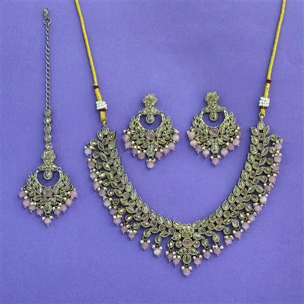 Antique Classic Necklace With Mehndi Plating